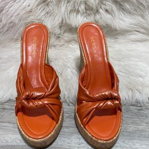 BCBG - STRYAN- wedge sandal size 9 M